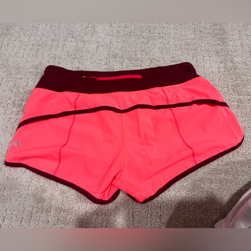 lululemon athletica Pink and Red Athletic Shorts